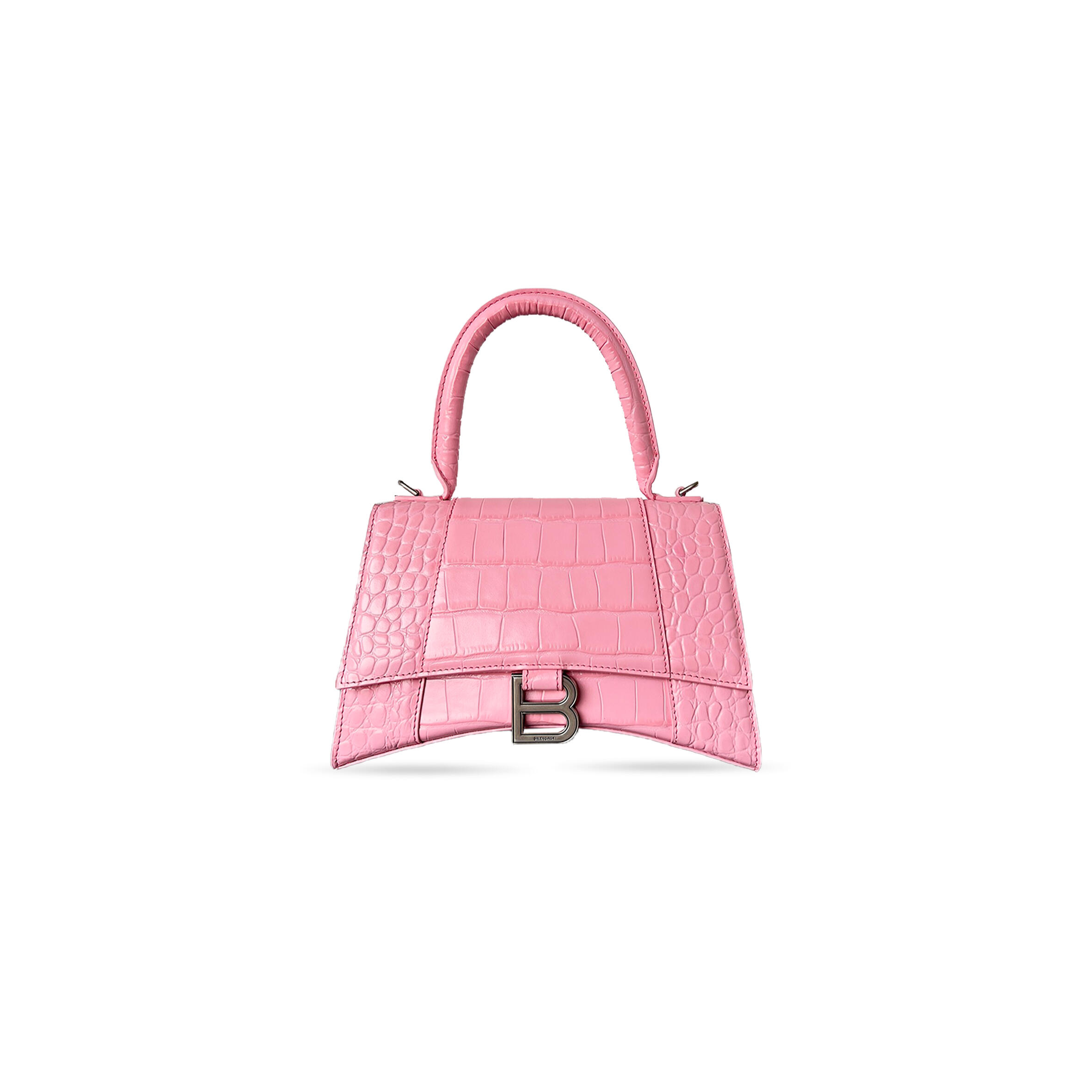 Ba1en*iaga women''s hourglass handbag small in pink 5935461lr6m5802 (22.9*15*9.9cm)